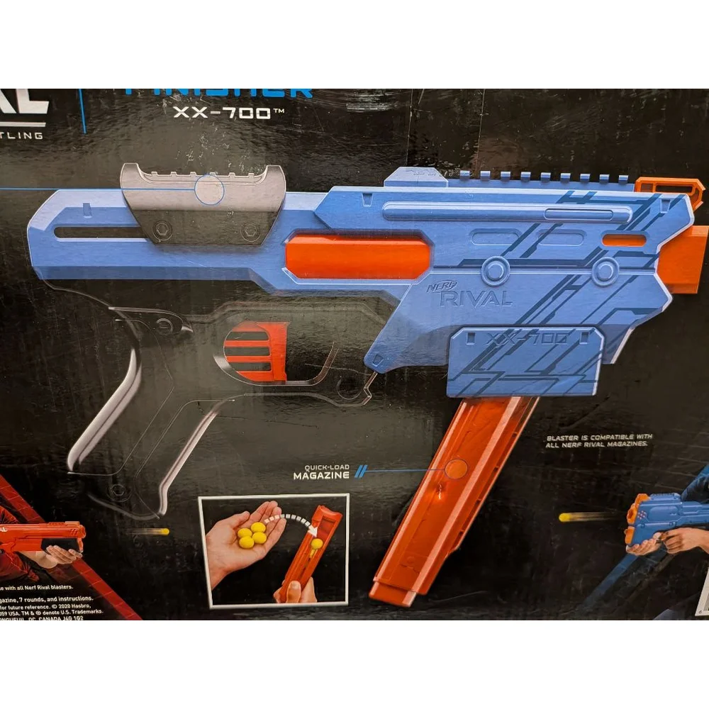 Boys Nerf Finisher XX-700 Action Figure Playset Blue Orange One Size 14+